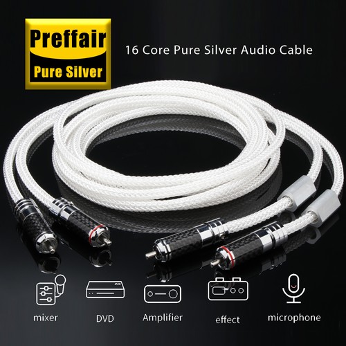 Coppia cavo rca argento - rca, puro